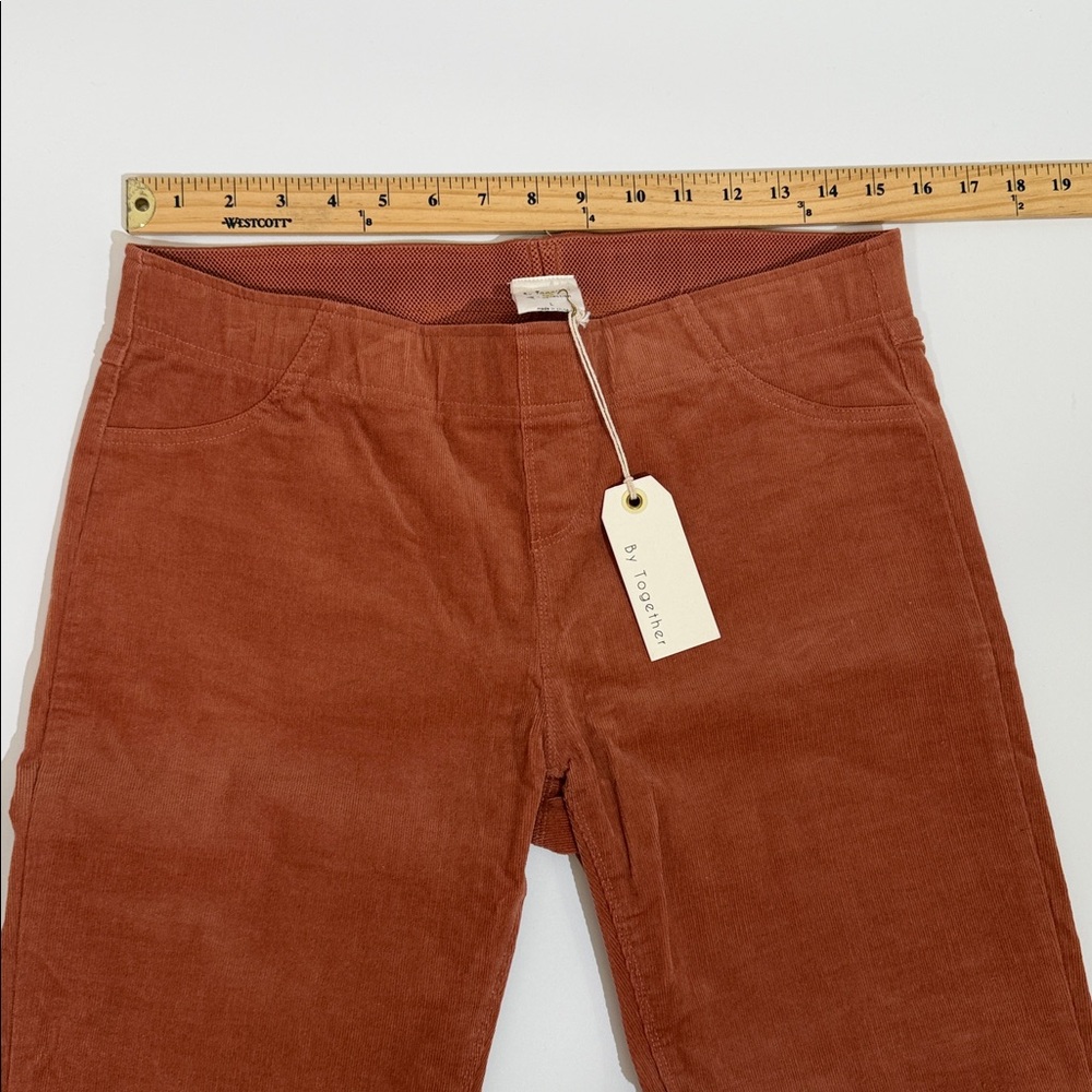 NWT By Together Corduroy Flare Pants Size L Pull On Elastic Waist Boutique Brand - Picture 7 of 10